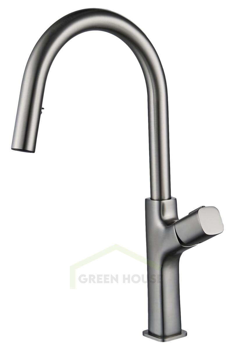 Смеситель для кухни Maxonor PURE LIFE пепельный PL4289-9