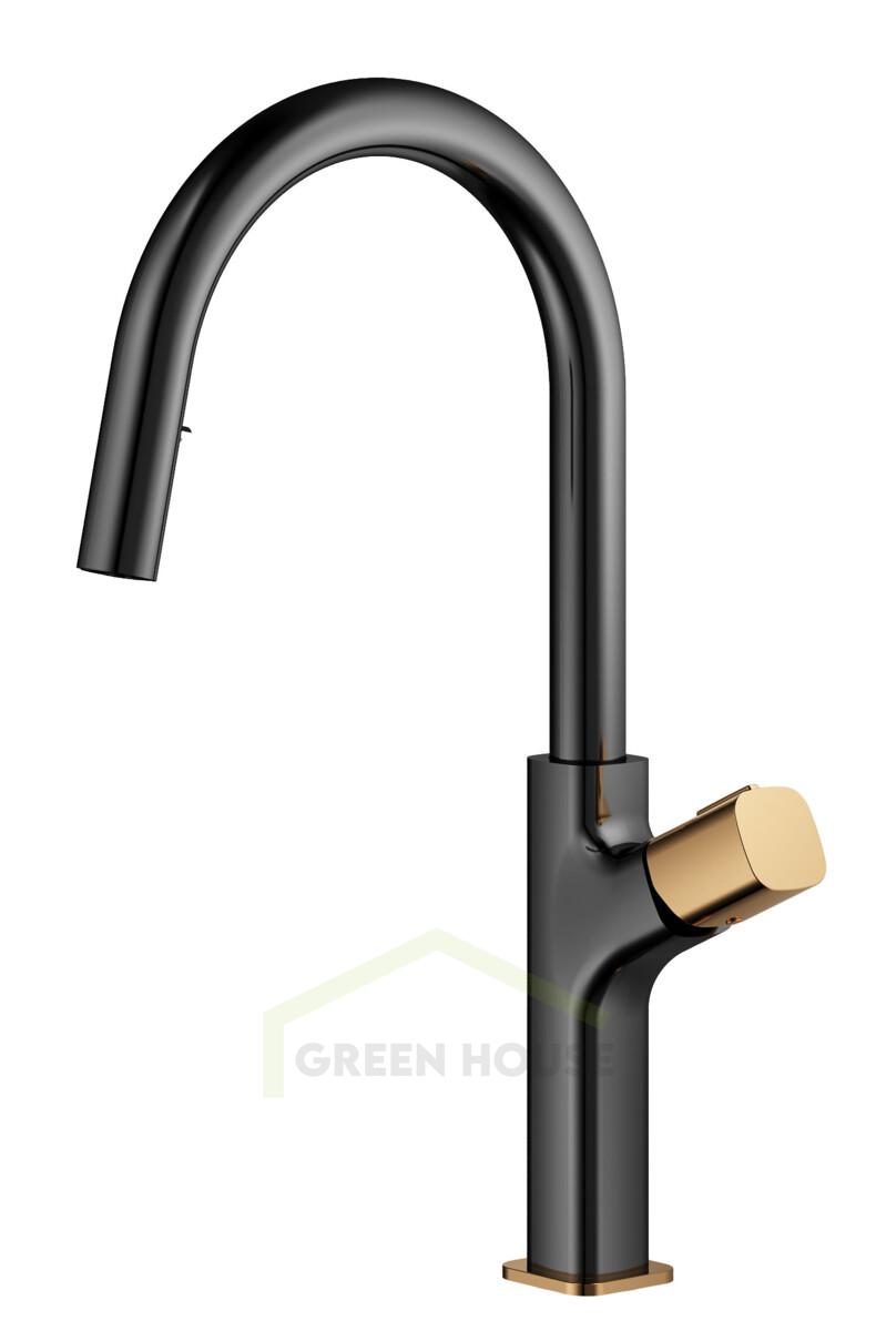 Смеситель для кухни Maxonor PURE LIFE черный PL4389-7