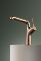 Смеситель для раковины Maxonor PURE LIFE GLAMOUR розовое золото PL1094-16-2