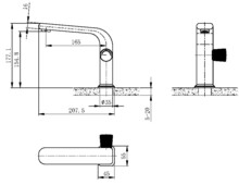 Смеситель для раковины Maxonor PURE LIFE SALON пепельный PL1097-9-1