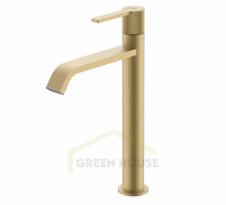 Смеситель для раковины Maxonor высокий PURE LIFE BEAUTY-6 золото PL1184-6