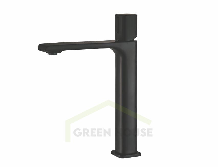 Смеситель для раковины Maxonor высокий PURE LIFE HAPPY-7 черный PL1189-7