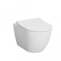 Унитаз подвесной Vitra безободковый Mia Round с сиденьем 7510B003-0075+110-003-019-0