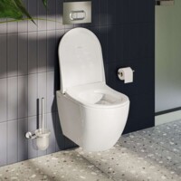 Унитаз подвесной Vitra безободковый Mia Round с сиденьем 7510B003-0075+110-003-019-3