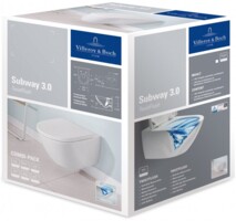 Унитаз подвесной Villeroy & Boch SUBWAY 3.0 с сиденьем SoftClosing 4670TS01-19