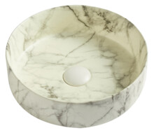 Раковина накладная Azario матовая (мраморный) 355х355х120 мм AZ-3134-ST-0
