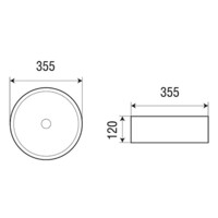 Раковина накладная Azario черная матовая 355х355х120 мм AZ-3134-MB-1