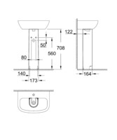 Пьедестал Grohe Bau Ceramic, альпин-белый 39425000-1