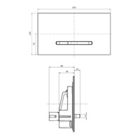 Смывная клавиша Villeroy & Boch ViConnect хром матовый 92218069-1
