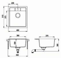 Кухонная мойка Teka Estela 45 S-TQ из тегранита графит 40148071-1