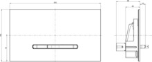 Смывная клавиша Villeroy & Boch ViConnect белая 92218068-2