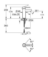 Смеситель для умывальника Grohe Essence New 34294001-1