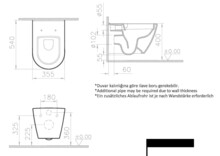 Комплект Vitra L-Box Sanibelle: унитаз подвесной+сиденье+инсталляция+кнопка 9878B003-7200-2