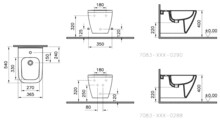 Биде подвесное Vitra Integra Square 7083B003-0288-1