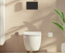 Инсталляция для подвесного унитаза Vitra Core с смывной клавишей Root R черный матовый, 3/6 л 800-1874-4