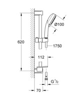Душевой гарнитур Grohe New Tempesta Cosmopolitan 100 27928002-1