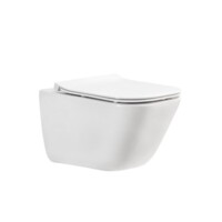 Унитаз подвесной Roca THE GAP Clean Rim с сиденьем A34647L000+A801472003-1