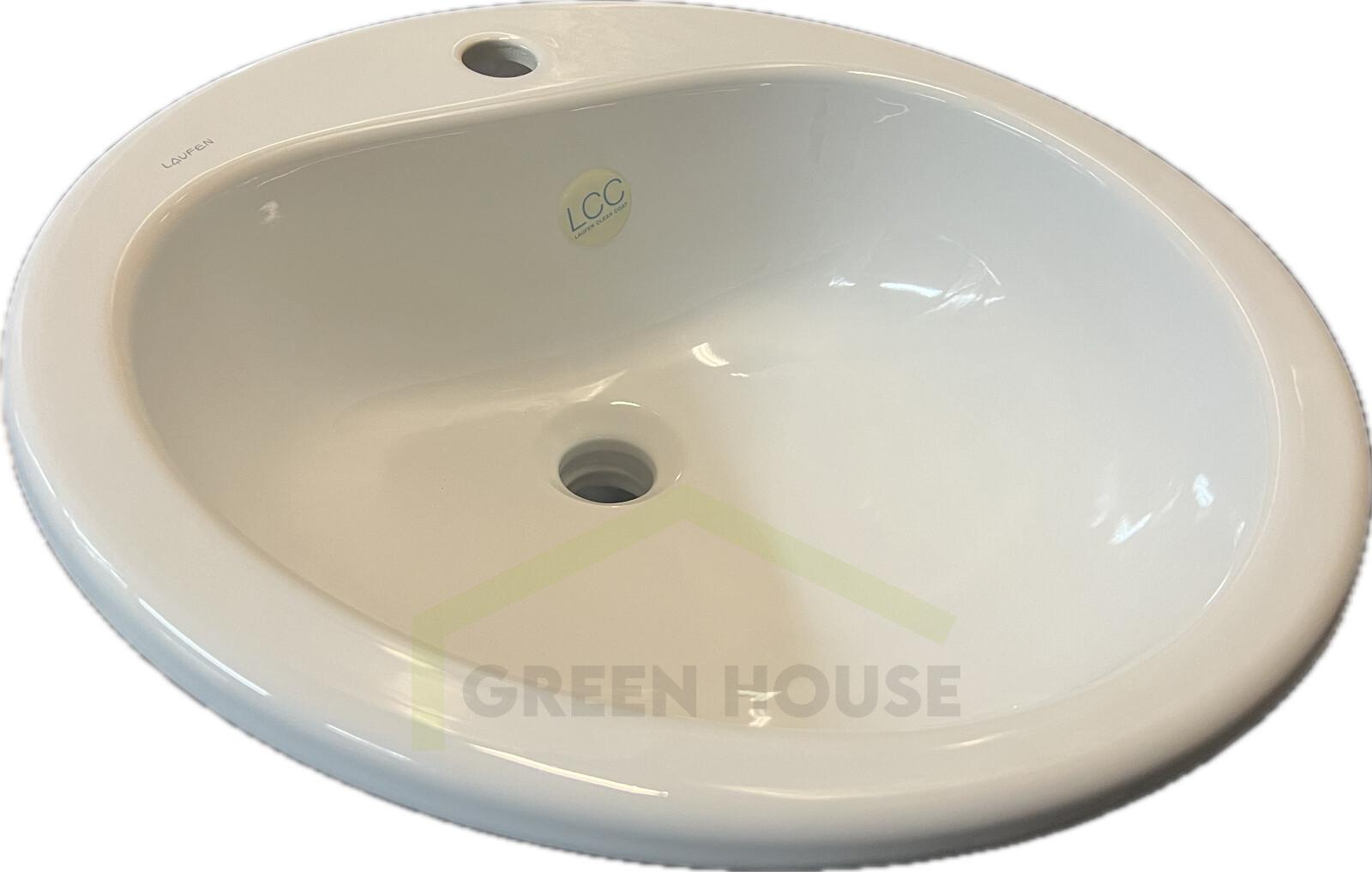 Умывальник накладной Laufen Fiora 49x49 см с сифоном 8117724000001+0510OT25K7