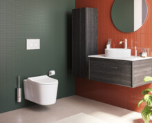 Унитаз подвесной Vitra Nest Qflush б/обод. 7870B403-0075-7