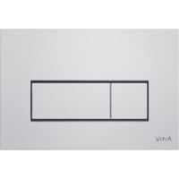 Инсталляция Vitra Core с кнопкой смыва Root S, глянц. хром, 3/6 л, глубина установки 8 см 800-1875-3