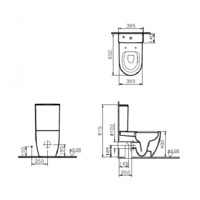Унитаз-компакт Vitra Sento 9830B003-7203-1