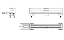 Душевой лоток Bonomini L60 6825HX60S-1