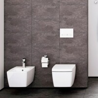 Унитаз подвесной Vitra Metropole с бидеткой и встроенным смесителем 7672B003-1687-3