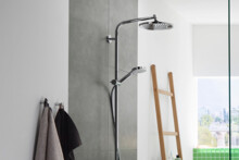 Душевой гарнитур Hansgrohe Crometta S Showerpipe 240 1jet EcoSmart 27270000-1
