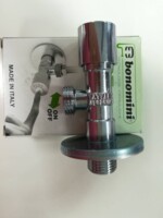 Кран угловой для подключения смесителя Bonomini кнопочный 1/2х1/2" 0500OT24S7-7