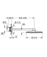 Верхний душ Grohe Rainshower SmartActive 26475000-1