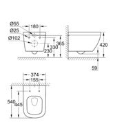 Унитаз подвесной Grohe Euro Ceramic 39328000-1