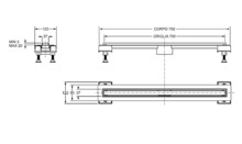 Душевой лоток Bonomini Canalissima L 70см 6825KX70S-1