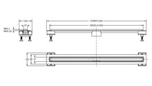 Душевой лоток Bonomini Canalissima  L 90 см 6825KX90S-1