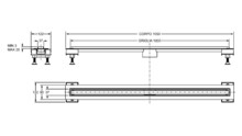 Душевой лоток Bonomini Canalissima L 100 см 6825KX100S-1
