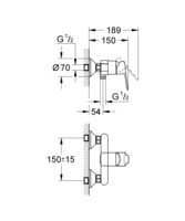 Смеситель для душа Grohe BauEdge 23333000-1