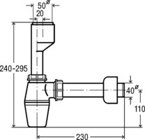 Сифон для писсуара Viega DN40/50 112271-2