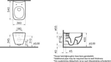 Унитаз подвесной Vitra Shift Rim-ex (без сиденья) 7742B003-0075-1