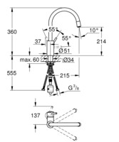 Смеситель для кухни Grohe Concetto New 32663003-1