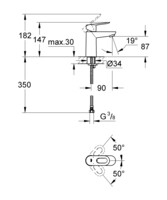 Смеситель для умывальника Grohe BauLoop 23337000-1