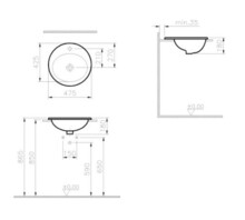 Умывальник Vitra S20 накладной круглый 5467B003-0001-1