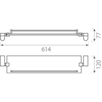 Полка Ferro Audrey 460 мм AD13-1