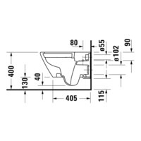 Унитаз подвесной Duravit D-Neo с сиденьем Soft Close 2577090000+21690000-7