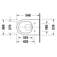 Унитаз подвесной Duravit D-Neo с сиденьем Soft Close 2577090000+21690000-9