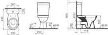 Унитаз-компакт Vitra Norm Eisberg 9844B099-7201-1