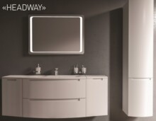 Шкаф-пенал АКВА РОДОС HeadWay со столешницей Дельта 30х40 L АР0002602-3