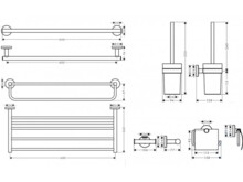 Набор аксессуаров Hansgrohe Logis Univ 41728000-1