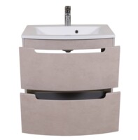 Тумба под умывальник АКВА РОДОС HeadWay 70 см с умывальником EAST 70 см (бетон бежевый) ОР0002583-3