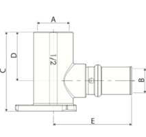 Колено вн. Ape 1/2"х16 3AP1541216-1