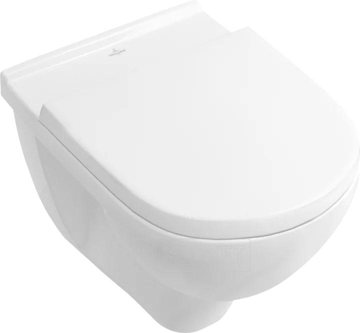 Унитаз подвесной Villeroy & Boch O.Novo Direct Flush с сиденьем микролифт 5660HR01