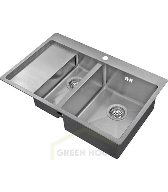 Кухонная мойка Zorg Inox R 5178-2 правая, 3 мм